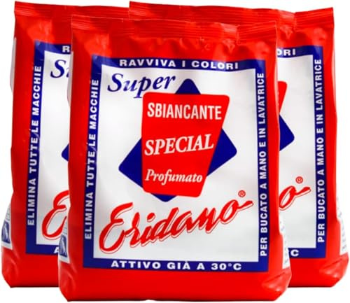 Super Sbiancante, Detersivo in Polvere Profumato, Elimina Macchie Ravviva Colori, Attivo a 30°C, Lavatrice e a Mano, 750gr (3)