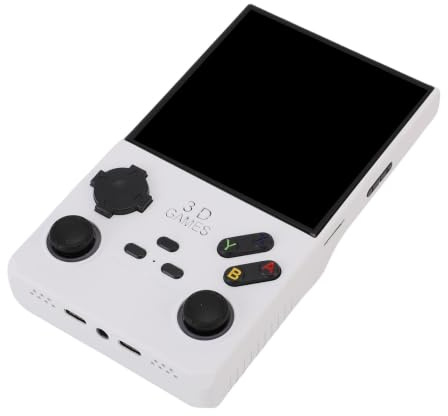 VBESTLIFE V40 Max Retro Handheld Game Console, 8 GB+ 256 GB, Eingebaute 49-Emulatoren, 4,0 Zoll HD-Bildschirm, 4000-mAh, Tragbare Videospielkonsole (White)
