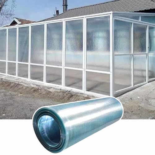 Lámina para Invernadero,Planchas De Policarbonato para Techos,Placa De Vidrio Acrílica Transparente,Impermeable Y Resistente UV,Paneles De Plástico De Repuesto,Fáciles De Cortar Y Doblar