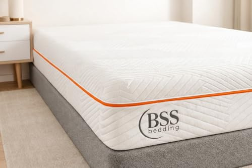 BSS BEDDING Kaltschaummatratze 120x200 cm, 18 cm hoch, H3 mittelfest, 7-Zonen Memory Foam Matratze, ergonomisch & atmungsaktiv, mit waschbarem Bezug, Rollmatratze für Rücken- Seiten- & Bauchschläfer