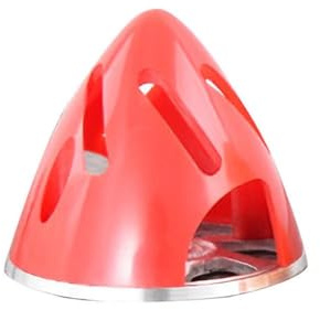 TBXwsofl Aluminium-Rückplattenbasis, Kunststoff-Propellerhalterung, hohler Spinner, 51 mm, 57 mm, 63 mm, 70 mm, 75 mm, Flacher Boden, kompatibel mit Starrflügelmodellen(70mm Red)
