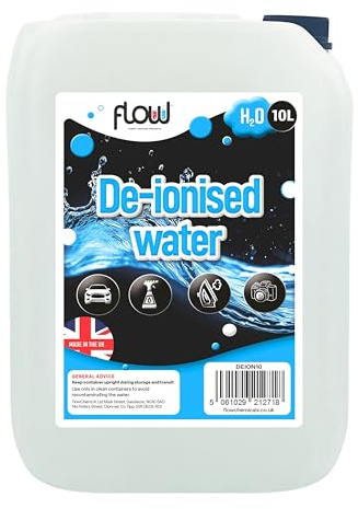 Dunnet Tools Deionised Water 10L – Suitable for Irons & Steam Irons, Steam Cleaners, Humidifiers, Car Batteries & Radiators, Vehicle Cleaning, Household Maintenance, Distilled Water Alternative