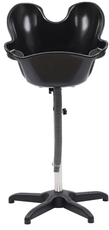 Lavabo portátil para peluquería, lavabo con manguera de drenaje y base de apoyo, ajustable en altura e inclinación, lavamanos para postrados en cama, diseño ergonómico