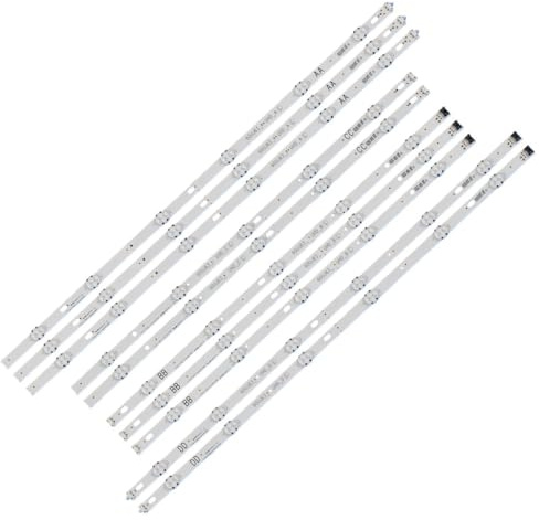 HCGX LED Backlight Strips for 60 TV 60UJ6300 60UJ630V, 10 Pcs Replacement Kit 11 LEDs 3V 1250mm