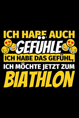 Notizbuch liniert: Biathlon Geschenke Biathlet Biathletin