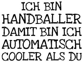 Ich Bin Handballer Damit Bin Ich Automatisch Co: Notizbuch Journal Tagebuch 100 linierte Seiten | 6x9 Zoll (ca. DIN A5)