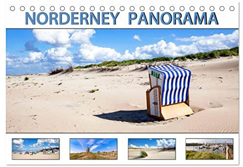 NORDERNEY PANORAMA (Tischkalender 2026 DIN A5 quer), CALVENDO Monatskalender: Inselmomente - Sonne, Dünen, Meer und Strand (CALVENDO Natur)