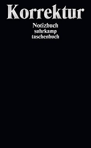 Notizbuch »Korrektur«: Softcover, A6, Blanko, 160 Seiten (suhrkamp taschenbuch)