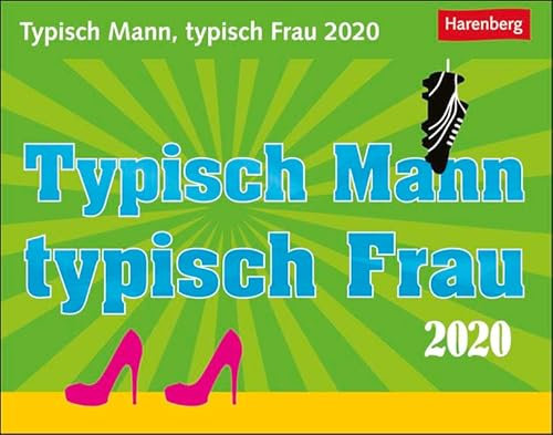 Typisch Mann, typisch Frau Humorkalender. Tischkalender 2020. Tageskalendarium. Blockkalender. Format 14 x 11 cm