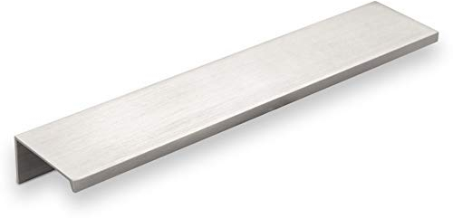 Lot de 10 poignées de profil de meuble en aluminium SEARL 180 mm Aspect Acier Inox Poignée profilée Poignée de tiroir de SO-TECH®