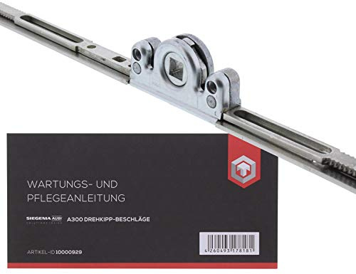 SIEGENIA ToniTec AUBI Fenstergetriebe GK Getriebe AGKK Beschlag AGKK3100 100040 inkl Wartungsanleitung fuer AUBI A300 Fensterbeschlaege