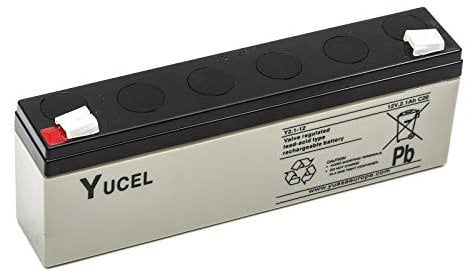 Yucel/Yuasa Y2.1-12 Sealed Lead Acid Battery 12v 2.1ah Fire Alarm Panel Back Up