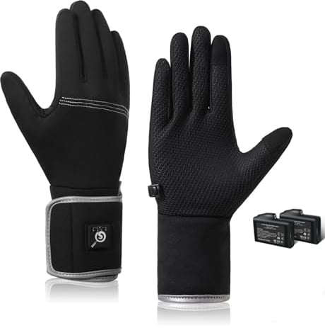 BARCHI Heated Glove Liners for Men and Women,Rechargeable Heated Gloves,Electric Hand Warmers,Suitable for Winter Driving,Cycling,Skiing,Running,Work,etc.