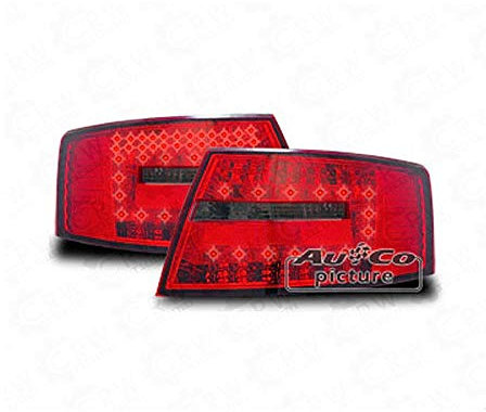 Rückleuchten Set für A6 4F rot smoke 04->08