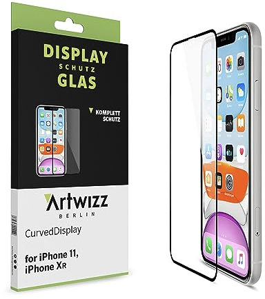 Artwizz SecondDisplay (2er Pack) Schutzglas geeignet für [iPhone Xr/iPhone 11] - Displayschutz aus Hartglas, 9H Schutzgrad, Hüllenfreundlich