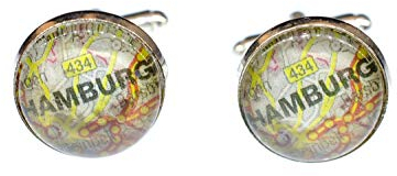 Miniblings WÄHLE deine STADT Manschettenknöpfe Miniblings Souvenir Heimat Individuell Berlin - Herrenschmuck Manschettenknopf Cufflinks Hemdknöpfe I Holzbox inklusive, Stadt:Köln