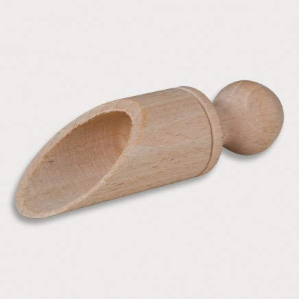 5x Kaffeemaß, 9 cm, praktisches Kaffeelot zum Abmessen, langlebiges Schäufelchen aus Europa, Messlöffel für kleine Mengen, Dosierlöffel aus Buchen-Holz, Kaffee-Dosierhilfe
