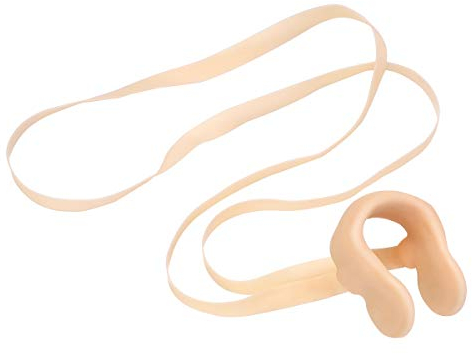 Pince-Nez de Natation avec Corde Confortable en Latex Souple pour Enfants et Adultes