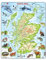Larsen A41 Schottland Topographische Karte, Englisch Ausgabe, Rahmenpuzzle mit 63 Teilen