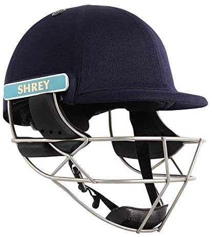 Shrey Master Class Air Cricket-Helm aus Edelstahl, mit Netztasche, Herren, Erwachsene, Größe S