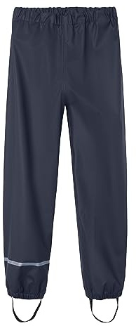 Name It Nkndry Rain Pant Fo Noos, Pantaloni Antipioggia Unisex - Bimbi 0-24, Blu (Dark Sapphire), 98