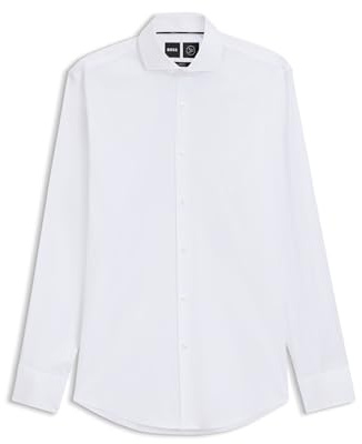 BOSS Easy-Iron Slim-fit Shirt in Cotton-Blend Poplin