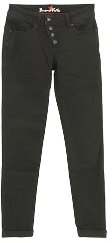 Buena Vista Damen Jeans Hose Malibu Gabardinestretch Black