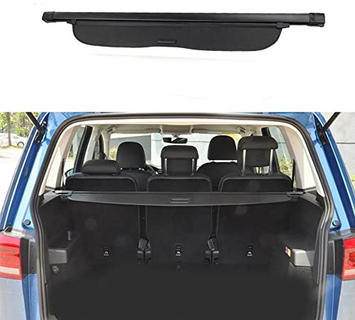 YIHANBRI Coche Maletero Cubierta de Retráctil Carga, para Volkswagen VW TOURAN 2021 2016 2017 2018 2019 2020 Privacidad Cargo Protectora Cubierta Estantes Accesorios