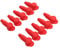 Terminal Protector, 10PCS Terminal Cover Silicone Red Alternator Battery Stud Terminal Protector Relacement for 10‑2AWG Wire Battery terminals and distribution modules