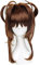 WELLHY Cosplay Perücke Card Captor Sakura Kinomoto Sakura Cosplay Perücke Hitzebeständige Kunsthaarperücke + Perückenkappe for Coser