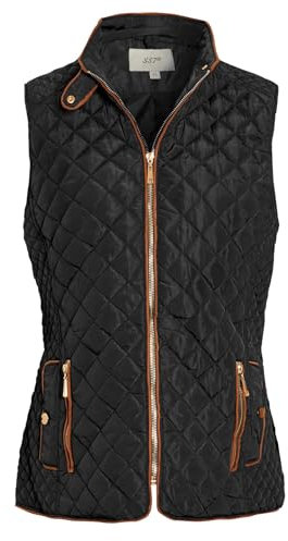 SS7 Womens Gilet Quilted Bodywarmer Jacket Black