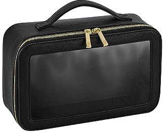 BagBase Boutique Clear Window Travel Case Black 26 x 16 x 9 cm (BG764)