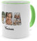 PhotoFancy® - Fototasse 'OMA' - Personalisierte Tasse mit eigenem Foto und Text selbst gestalten - Grün