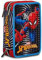 Seven Trousse 3 Zip Spider-Man The Greatest Heroe, Multicolore, avec Crayons, feutres etc.., école et Loisirs, Multicolore, Taglia Unica, école