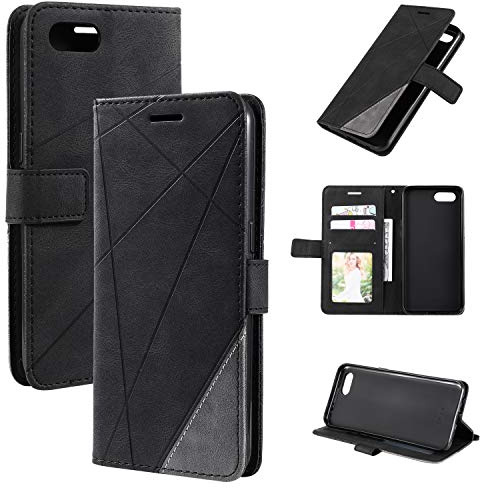 Kukoufey Coque pour ASUS Zenfone 4 Max ZC554KL Étui en Cuir,Magnétique Etui Housse pour ASUS Zenfone 4 Max 5.5 ZC554KL Étui Téléphone Black