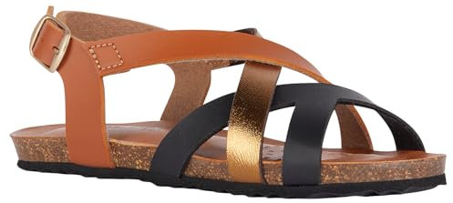Geox Femme J Sandal Chilene Gir, Biscuit Bronze, 37 EU