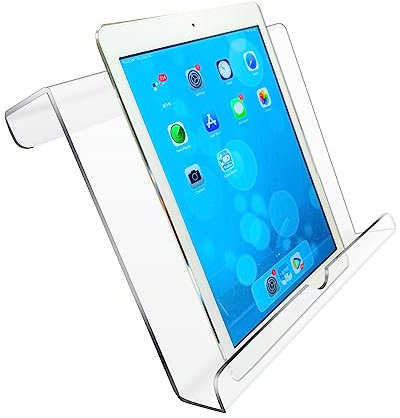 Treadmill Tablet Holder, Exercise Bike Reading Stand,Acrylic Book Holder, Clear Acrylic Stand for Tablet, Magazines and Books