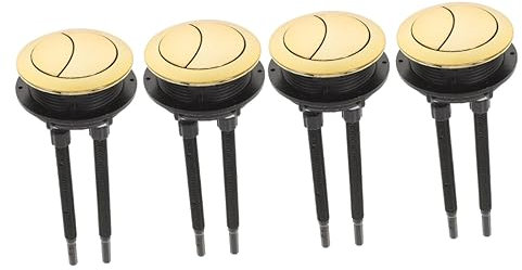 OSALADI 4 Stück Toilettentankknopf Wc-spülventil-ersatzkit Wc-spülschalter Toilettenwasserventil Toilettentankknöpfe Spülkasten-druckknopf Wc-spültaste Haushalt Verlängerungsrohr Abs