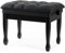 Klavierbank höhenverstellbar, Fame PB-30C BK, robust, Kunstlederbezug, Schwarz, geeignet für Pianisten und Keyboard-Spieler