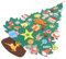 Toyvian 1 Satz Filz Weihnachtsbaum Christbaum Wandbehang Abnehmbare Hängenden Weihnachtsbaum Tannenbaum Filz Stoff DIY Ornamenten Für Weihnachtsspiel Fensterdeko Wanddeko Grün