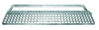 Telaio con griglia zincata - Dimensione cm 100x20