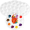 Littlegaofeithing 6 Piezas Paleta Pintura, Bandejas Plastico Paleta Pintura Acrilica, Paleta Universal para Manualidades, Pintura al óleo, Acuarela Acrílica, Blanco