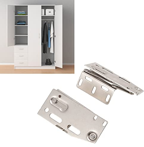 Topyond 2 Sets Klapp-Schranktürscharniere, Schrankbett-Hardware, 45 Grad nach Unten, Klapptür, Scherenfederscharnier, Möbel-Hardware-Zubehör