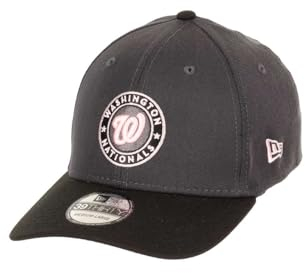 New Era Washington Nationals MLB Two Tone Graphene Black 39Thirty Stretch Cap - M-L