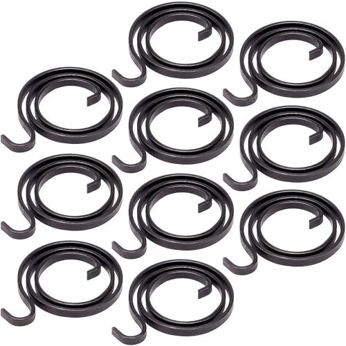 NIYATA 10 Pezzi Molle Maniglia della Porta 1.9 Giri Bobina Interna Maniglia 2.9mm Larghezza per Sostituzione di Parti di Maniglie e Serrature