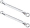 VBRHFRIF 2 Pieces of Wrenches, Steel Double-End Wrenches, Auto Repair Tools, Multi-Function Tools, Utility Tools, Ring Wrenches