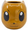 Elbenwald tasse en design 3D pour les fans de Pokémon - design Évoli - 9 x 9 x 13 cm - 400 ml - céramique - marron