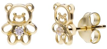 Lucardi - Kinder - Ohrringe - 375 Gold - Gelbgold - Nickelfrei