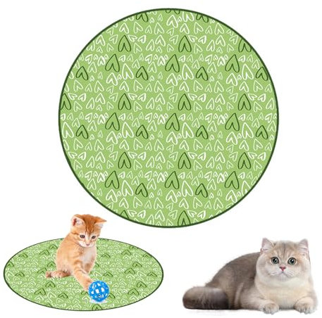 Thoquene Katzen Spielmatte, Interaktives Spielteppich Katze