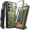 Tongate Funda para Samsung Galaxy S25 Ultra 5G, [Cubierta Deslizante incorporada para la cámara y Protector de Pantalla] [2 Marcos Frontales] Resistente a Golpes de Grado Militar con Soporte, Verde